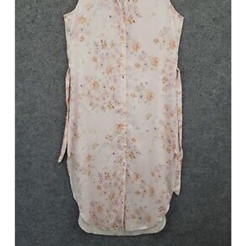 New ANTHROPOLOGIE Cloth & Stone Floral Button Shirt Dress Sleeveless - Picture 9 of 12